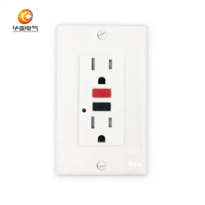 Prise GFCI, prise de commutateur, prise électrique 15A 120V, interrupteur de circuit anti-défaut de terre inviolable, ETL