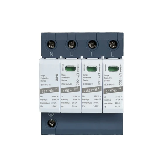 Dispositif de protection contre les surtensions sur rail DIN 3p+N 20ka 275V AC SPD pour la protection contre la foudre